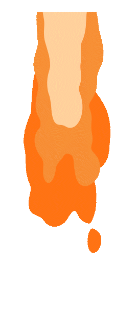 Rocket flame
